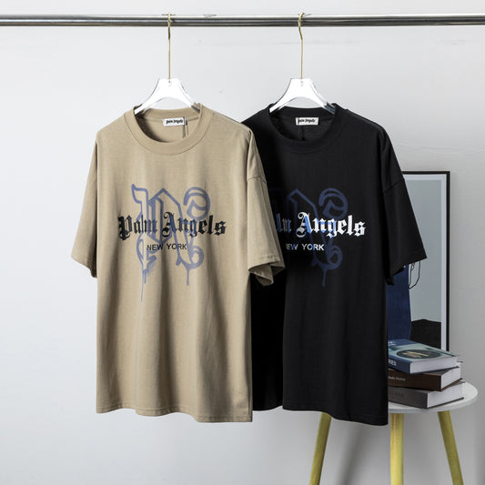 Palm Angels Monogram Spray City Designer T-shirt New York